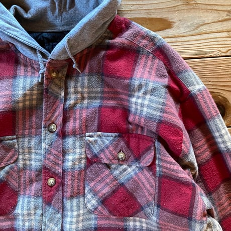 basic editions hooded flannel shirts