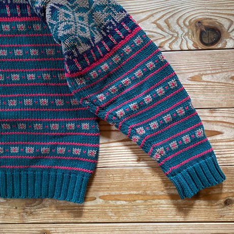 eddie bauer moc neck cotton knit