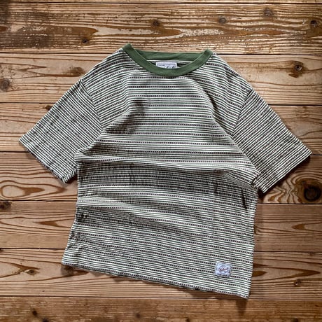 woolrich jacquard striped tee
