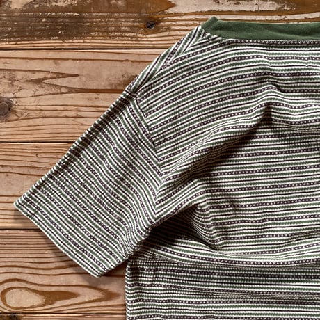 woolrich jacquard striped tee