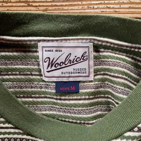 woolrich jacquard striped tee