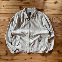 DOCKERS linen cotton check blouson