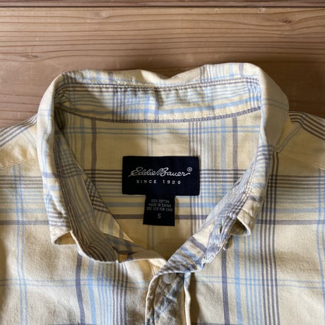 eddie bauer pullover check b/d shirts