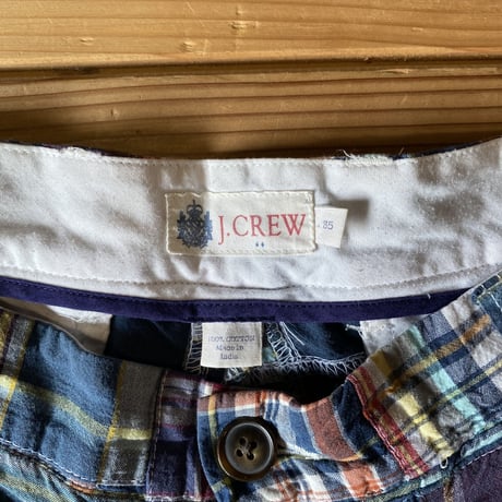 J.CREW patchwork shorts