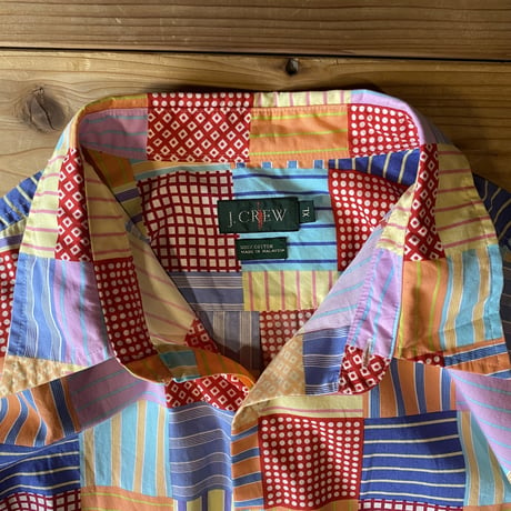 J.CREW printed patchwork shirts