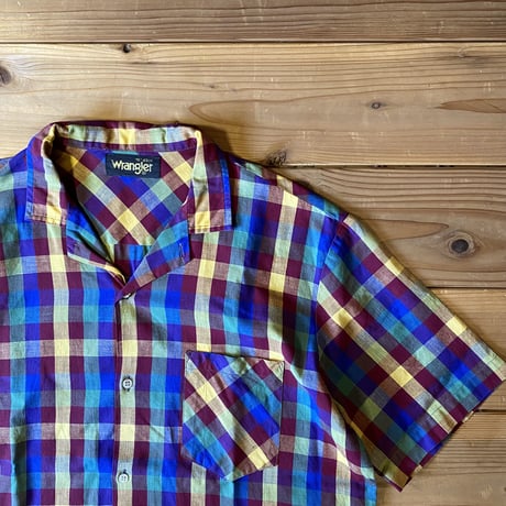 wrangler open collar shirts