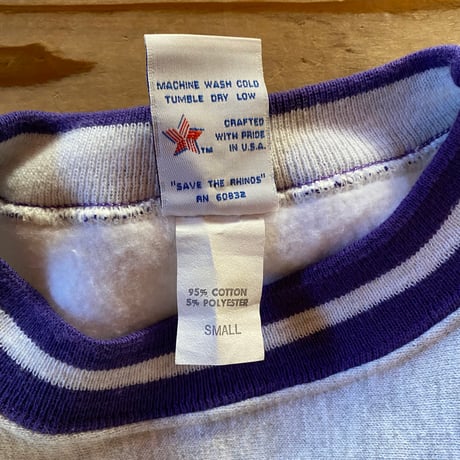 RUGGED SWEATS lib line reverse weave sweat