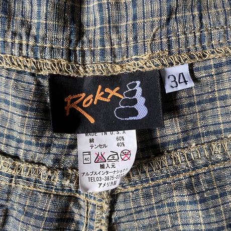 rokx check climbing shorts