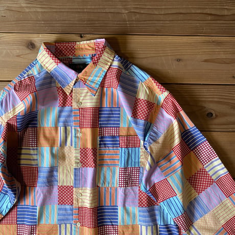 J.CREW printed patchwork shirts