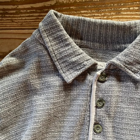 river washed jeans jacquard polo shirt