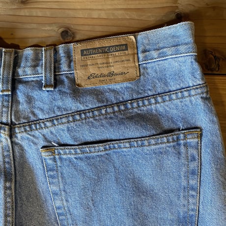 eddie bauer washed denim pants