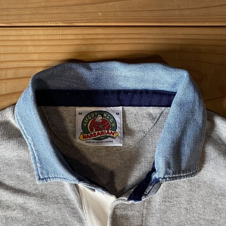 barbarian denim collar rugby shirts