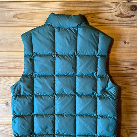 eddie bauer block quilt goose down vest