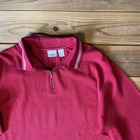 L.L.Bean zip polo shirt