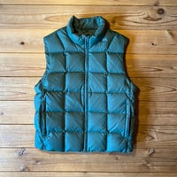 eddie bauer block quilt goose down vest