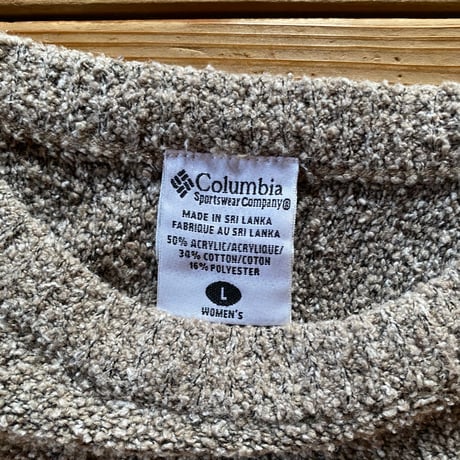 Columbia cut off pile sweat