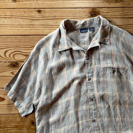 patagonia check hemp shirt