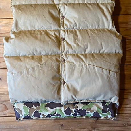 cabela's reversible waterfowl down vest