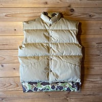 cabela's reversible waterfowl down vest