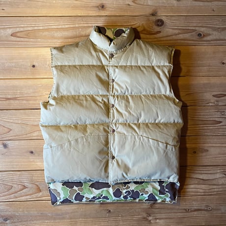 cabela's reversible waterfowl down vest