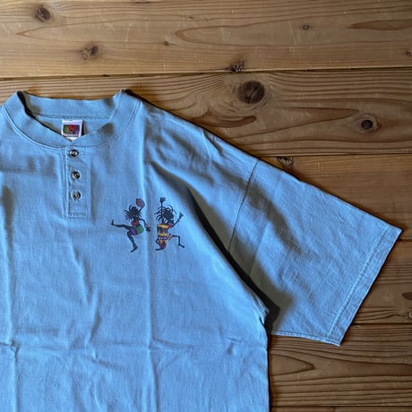 samba print henry neck tee