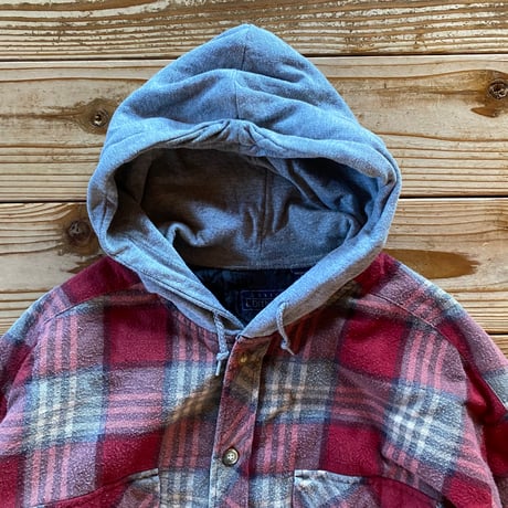 basic editions hooded flannel shirts