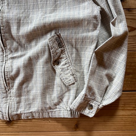 DOCKERS linen cotton check blouson