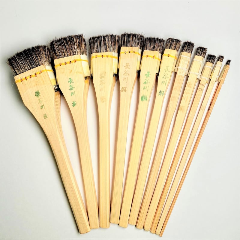 夏毛摺り込み刷毛 0.5号～10号 | 京の染色用品 長谷川繪雅堂