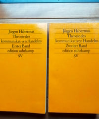 Theorie des kommunikativen Handelns（コミュニケイション的行為の理論）全2冊　Jürgen Habermas　ドイツ語本
