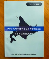 ブラックアウト裁判から見えてきたこと 北電の公共責任を問う　NPO法人北海道地域・自治体問題研究所　2026年