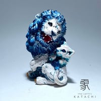 親子ライオン　 彩色版