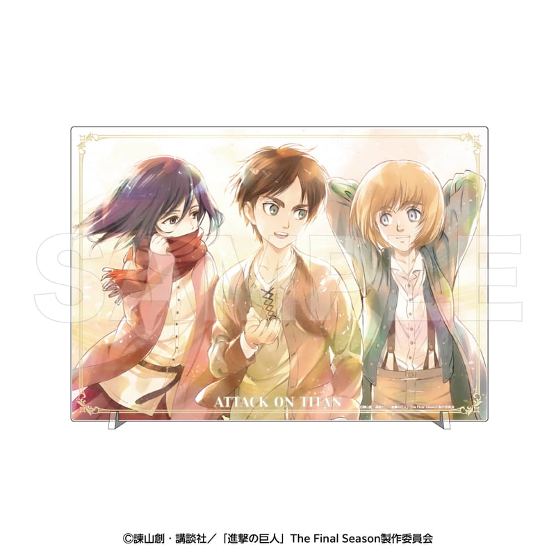 進撃の巨人10周年フェス アクリルパネル A4キャンバスボード 進撃の巨人 10周年記念 ATTACK FES キャンバスアート - メルカリ