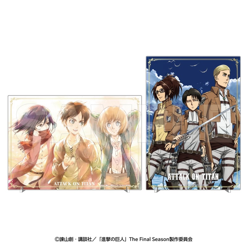 進撃の巨人10周年フェス アクリルパネル A4キャンバスボード 進撃の巨人 10周年記念 ATTACK FES キャンバスアート - メルカリ
