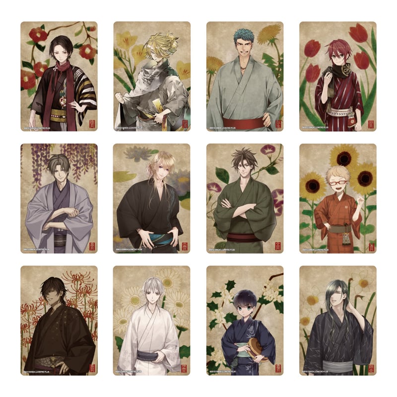 刀剣乱舞 華こよみ絵巻　加州清光　 アクリルキーホルダー　9個セット 刀剣乱舞ONLINE 華こよみ絵巻 第一弾 トレーディングクリア