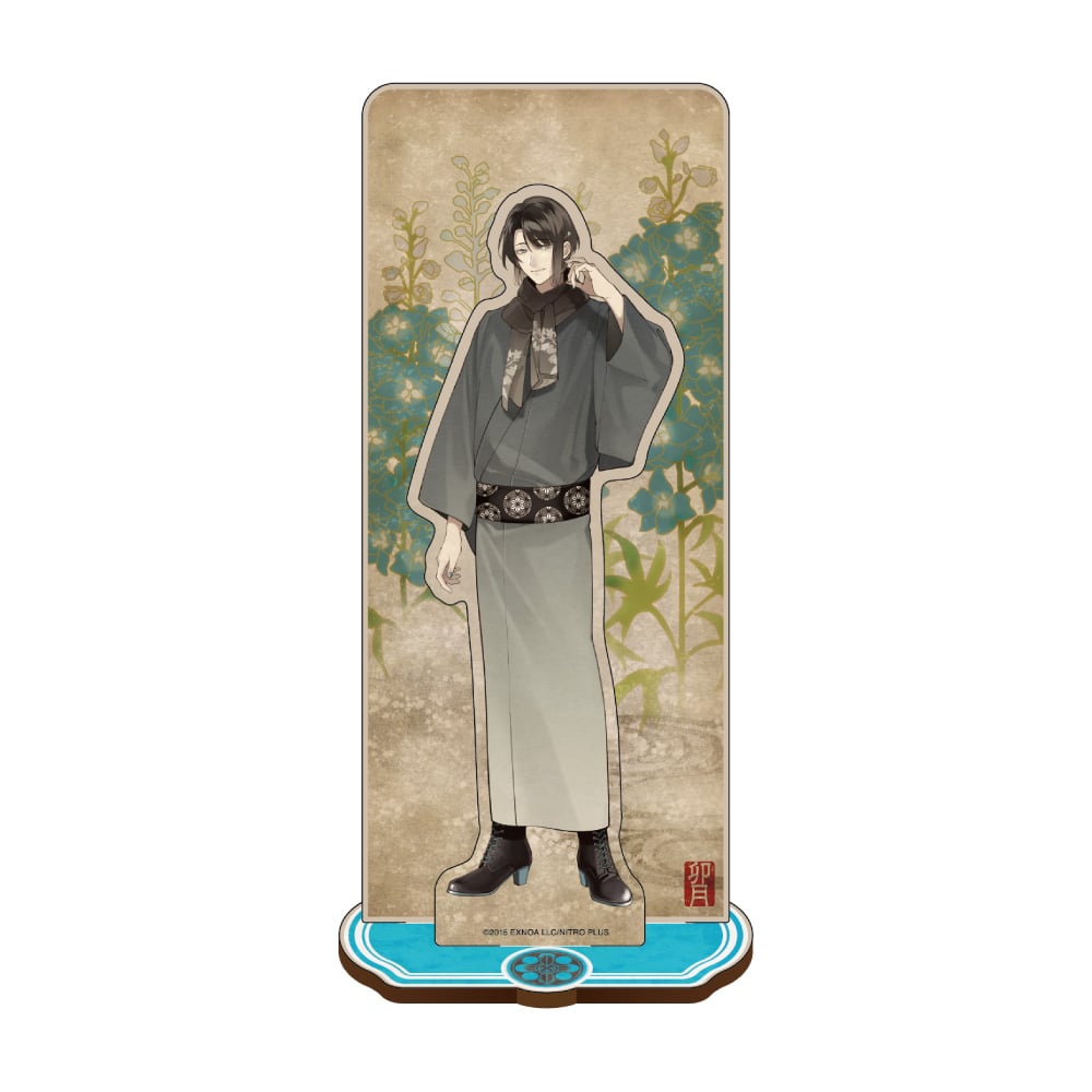 【激レア品】John & Yoko イラスト白磁板　木製フレームスタンド 額付アートポスター 横長【 japandi_static02 】木製フレーム付 UV