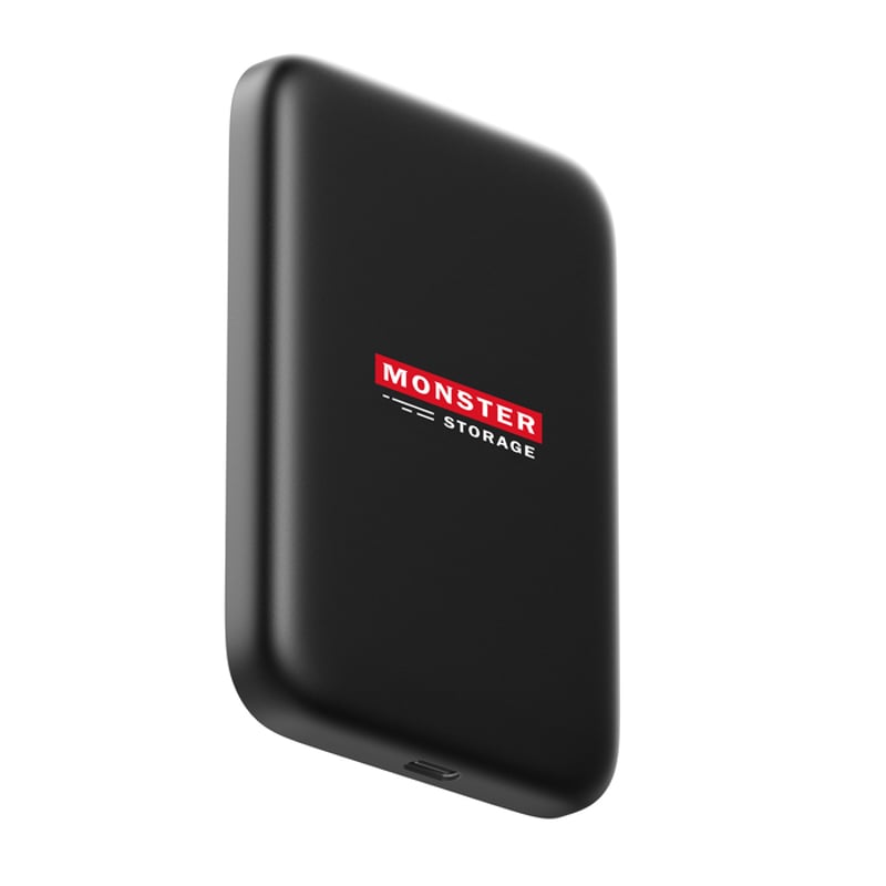 ポータブルSSD,Monster Storage,1TB Monster Storage マグネット式 ポータブルSSD 1cmスリムボディー