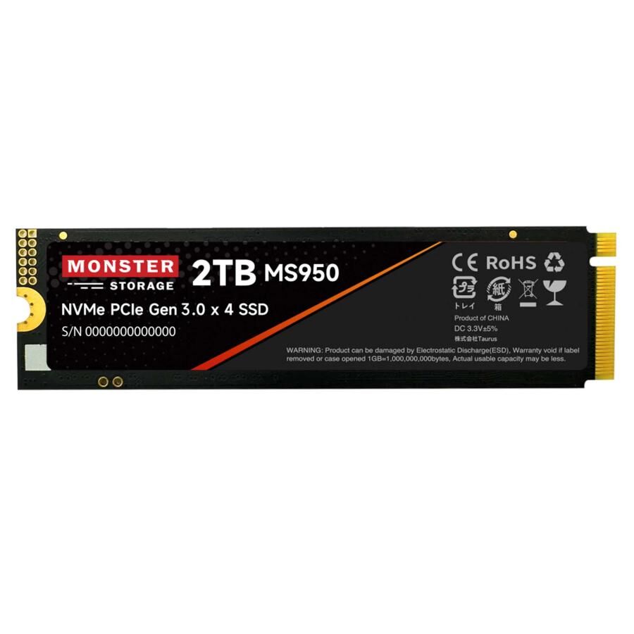 Monster Storage(モンスターストレージ) 内蔵SSD 2TB NVMe PCIe...