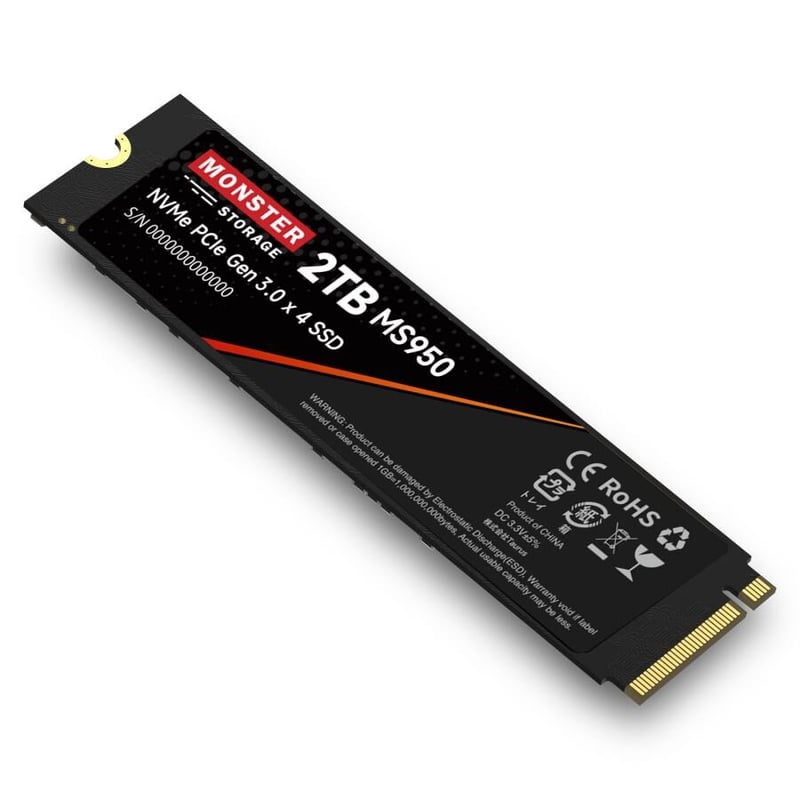 5%OFF 2TB M.2 SSD PCIe3.0 x4 NVMe