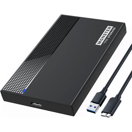 Monster Storage(モンスターストレージ) 2.5インチ SSD 外付けケ ース 5Gbps高速転送速度 MSSATC25U31-01BK