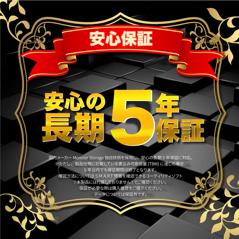 Monster Storage ヒートシンク搭載 内蔵SSD NVMe PCIe Gen 4×