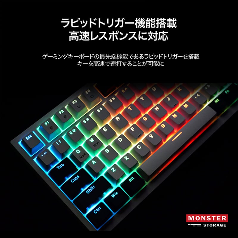 Monster Storage ゲーミングキーボード メカニカル 有線