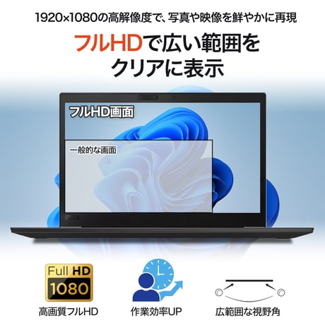 【整備済み品】富士通 ノートパソコン A5511/15.6型/フルHD/第11世代 Core i5/16GBメモリ/新SSD 512GB/内蔵WEBカメラ