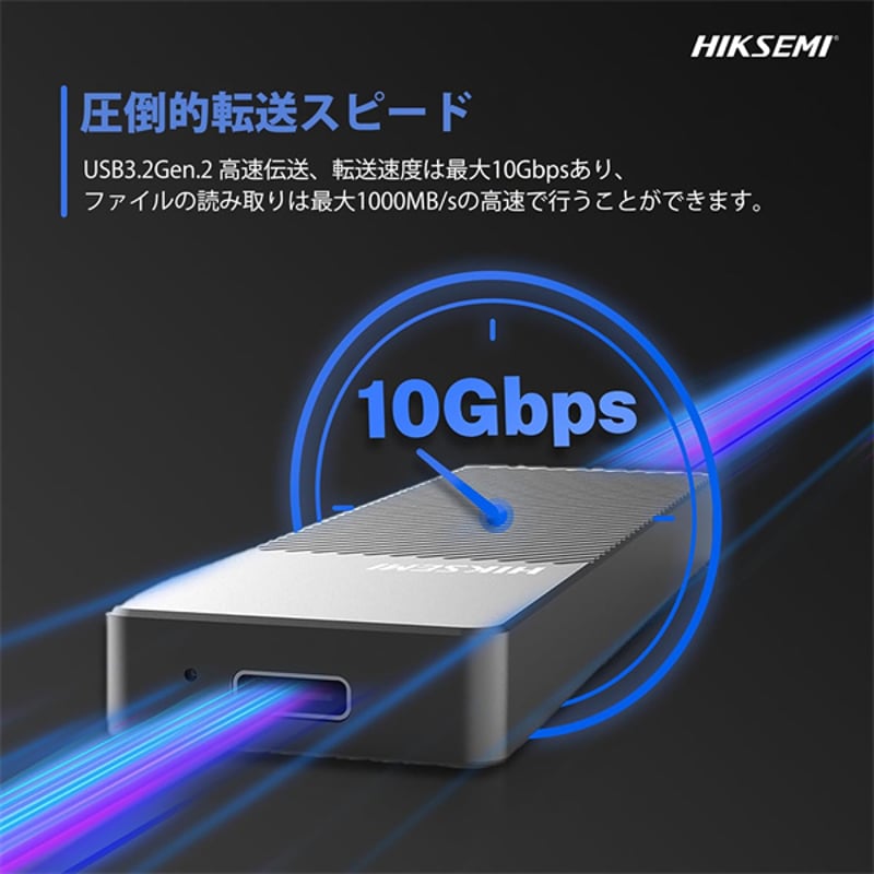 HIKSEMI M.2 SSD外付けケース NVMe / SATA両対応 USB3.2 Gen