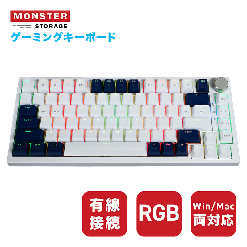 Monster Storage ゲーミングキーボード メカニカル 有線 ラピッド