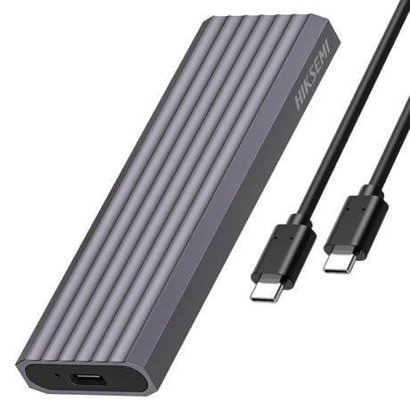 【整備済み品】HIKSEMI M.2 SSD 外付けケース NVME/PCIE USB3.2 Gen2接続 UASP対応 アルミケース 2230/2242/2260/2280 M-Key対応 工具不要