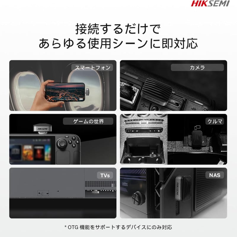 HIKSEMI 極小外付けSSD 128/256/512G Type-C 最大転送速度450M