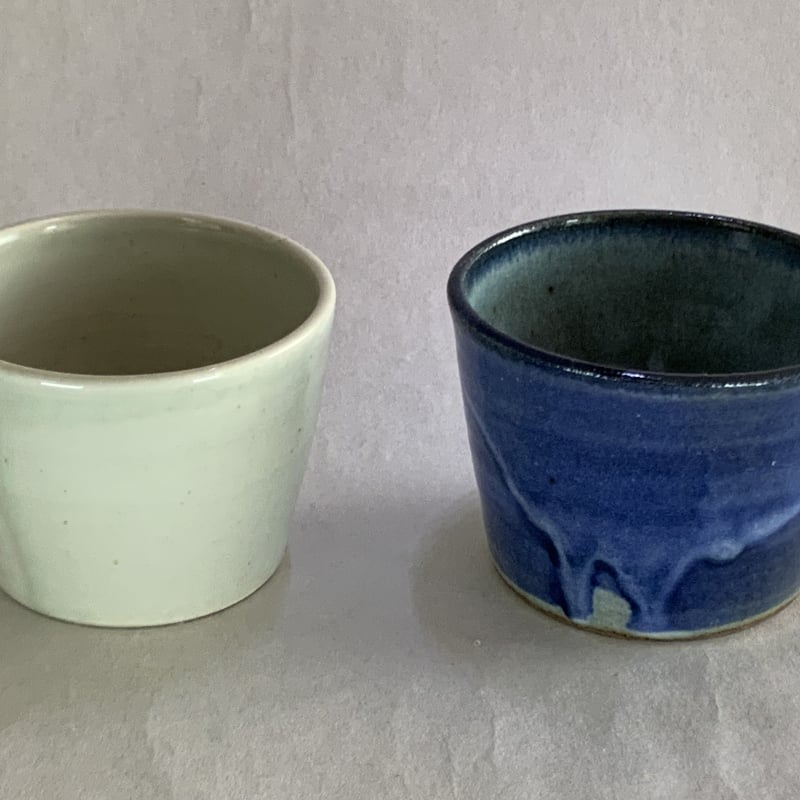 清水焼 とうあん(白掛五草花) 蕎麦猪口 呉須巻 そば猪口｜和食器