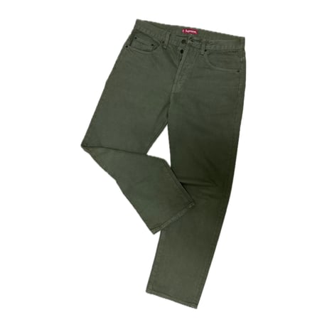 Supreme regular jeans olive