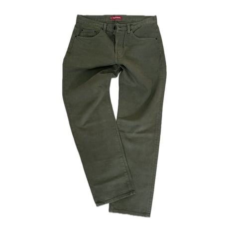 Supreme regular jeans olive