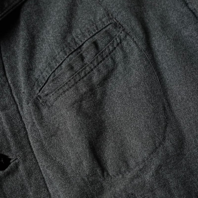 30-40s HERCULES Work Jacket - Black Chambray “巨 30-40s HERCULES Work Jacket - Black Chambray “巨